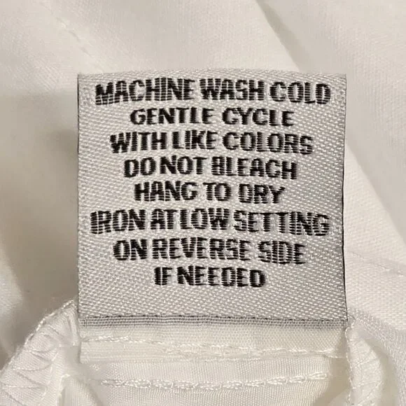 New Faded Rose Nylon Cargo Pants Parachute Style Women's Size XL Cordlock White - Picture 11 of 11